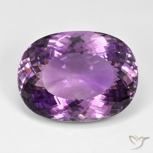 100.51ct Natürlicher Hell-Mittelviolett Amethyst, Oval, IF