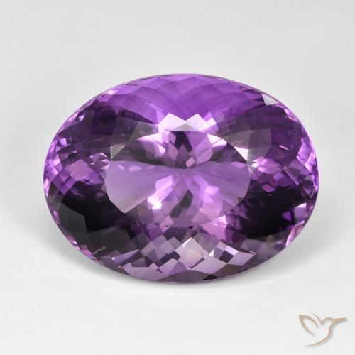 89.75ct Natürlicher Lilaisch-violett Amethyst, Oval, IF