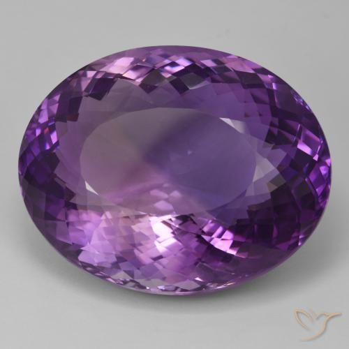 93.86ct Natürlicher Mittelrosa Violett Amethyst, Oval, IF