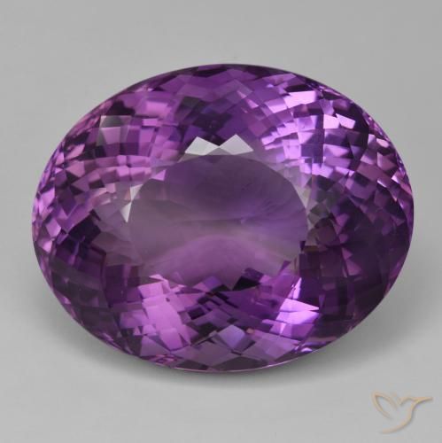 9,17 ctw natürlicher Lilaisch-violett Amethyst, Oval Schliff, VVS