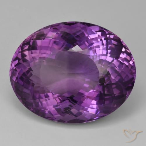 9,17 ctw natürlicher Lilaisch-violett Amethyst, Oval Schliff, VVS
