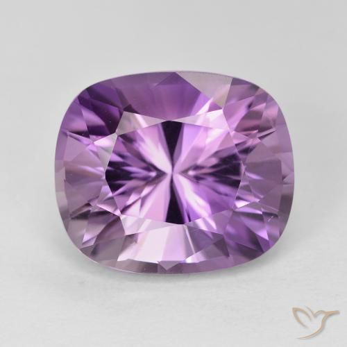 8.25ct Natürlicher Hell-Mittelviolett Amethyst, Kissen, VVS