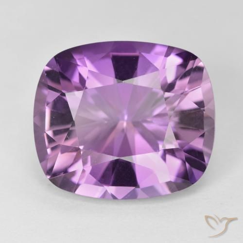 10.07ct Natürlicher Hell-Mittelviolett Amethyst, Kissen, VVS