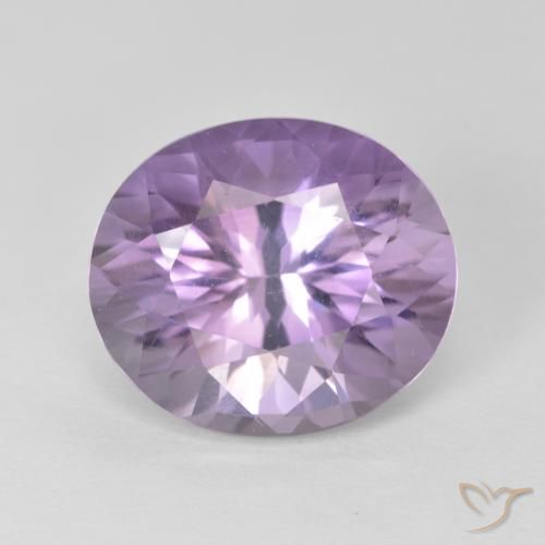 5.07ct Natürlicher hellviolett Amethyst, Oval, VS