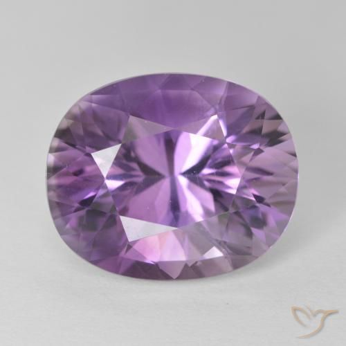 9.17ct Natürlicher Medium Light Purplish-Violet Amethyst, Oval, VS