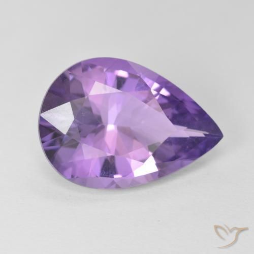 9,17 ctw natürlicher Mittelviolett Amethyst, Birnenform, VVS