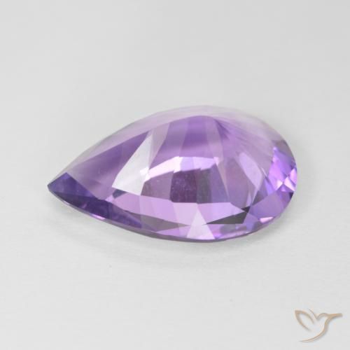 9,17 ctw natürlicher Mittelviolett Amethyst, Birnenform, VVS