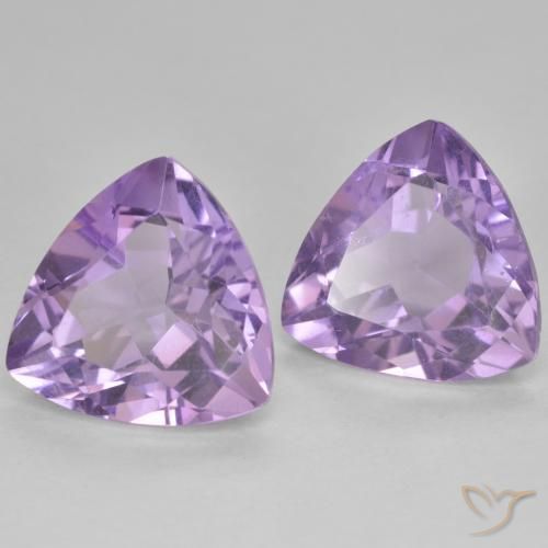 5.70 ct natürliche Rosaig-violett Amethyst-Edelsteine, Trillion, VS