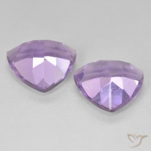 5.70 ct natürliche Rosaig-violett Amethyst-Edelsteine, Trillion, VS