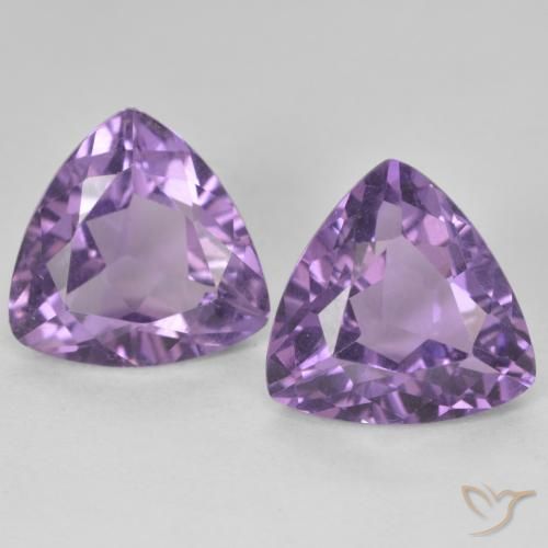 5.62 ct natürliche Aubergine Veilchen Amethyst-Edelsteine, Trillion, VVS-VS