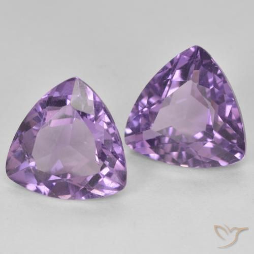 5.62 ct natürliche Aubergine Veilchen Amethyst-Edelsteine, Trillion, VVS-VS