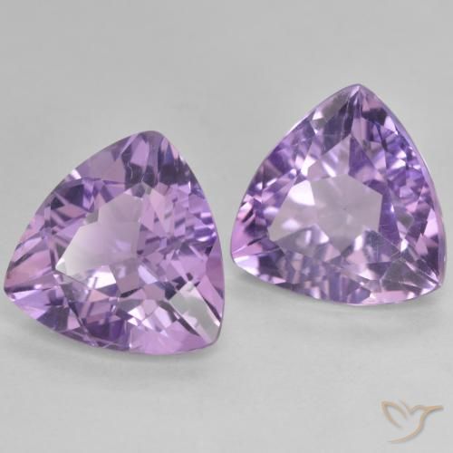 5.57 ct natürliche Aubergine Veilchen Amethyst-Edelsteine, Trillion, VVS-VS