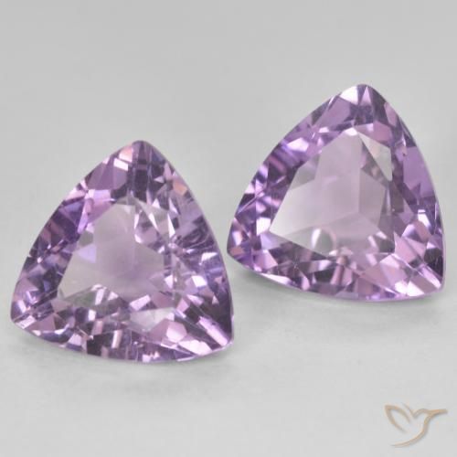 5.77 ct natürliche Mittelviolett Amethyst-Edelsteine, Trillion, VS