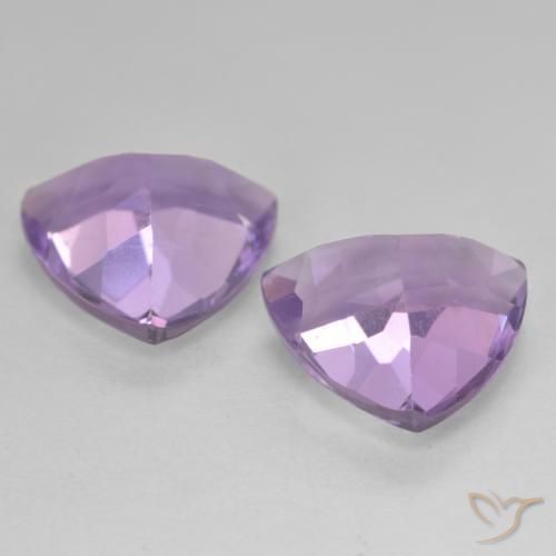 5.55 ct natürliche Mittelviolett Amethyst-Edelsteine, Trillion, VS