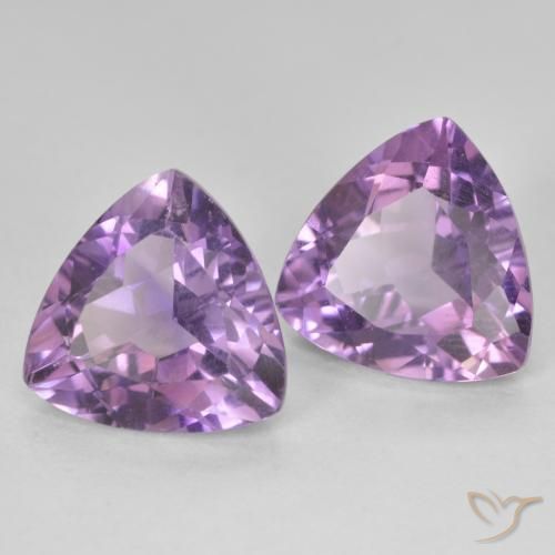 5.63 ct natürliche Mittelviolett Amethyst-Edelsteine, Trillion, VS