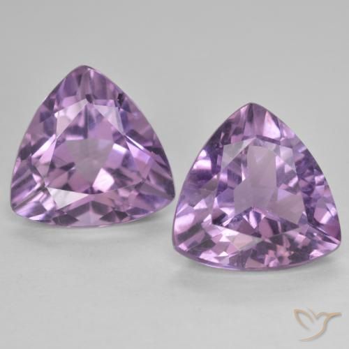 5.76ctw Natürlicher Hell-Mittelviolett Amethyst, Trillion, VS