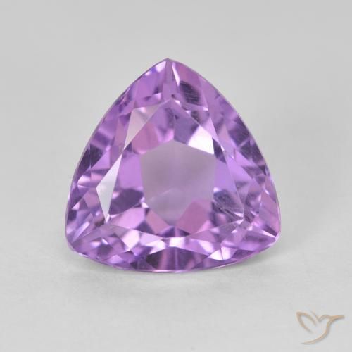 3.08ct Natürlicher Lebhaftes Violett Amethyst, Trillion, VS