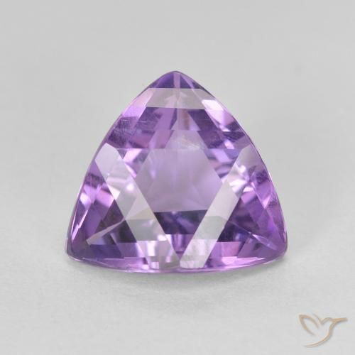 3.05ct Natürlicher Mittelviolett Amethyst, Trillion, VVS-VS
