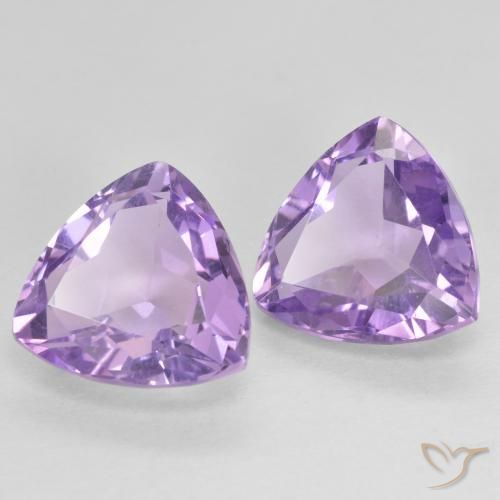 5.86 ct natürliche Tiefes Irisviolett Amethyst-Edelsteine, Trillion, VVS-VS