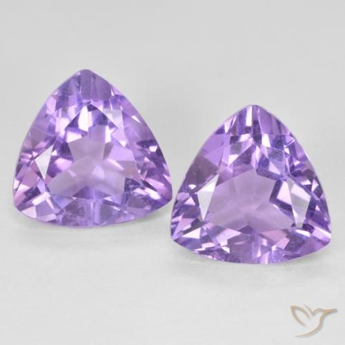 5.59ctw Natürlicher Mittelviolett Amethyst, Trillion, VVS-VS