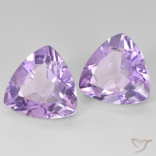5.67 ct natürliche Rosaig-violett Amethyst-Edelsteine, Trillion, VVS-VS