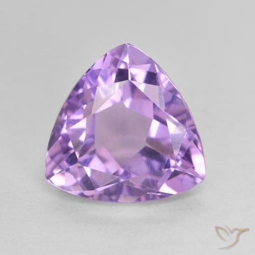 3.21ct Natürlicher Rosaig-violett Amethyst, Trillion, VVS-VS