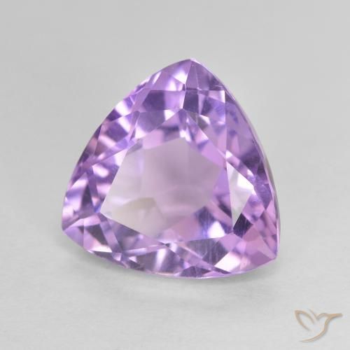 9,17 ctw natürlicher Rosaig-violett Amethyst, Trillion, VVS-VS