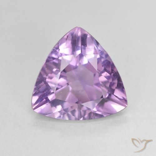 2.66ct Natürlicher Mittelrosa Violett Amethyst, Trillion, VVS-VS