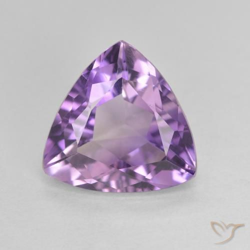 2.58ct Natürlicher Medium Light Purplish-Violet Amethyst, Trillion, VVS-VS