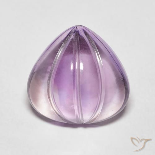 4.11ct Natürlicher Sangria-Veilchen Amethyst, Birnenform, Transparent