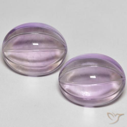 10.99ctw Natürlicher hellviolett Amethyst, Oval, Transparent