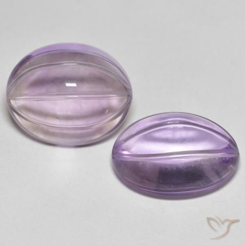 10.99 ct natürliche hellviolett Amethyst-Edelsteine, Oval, Transparent