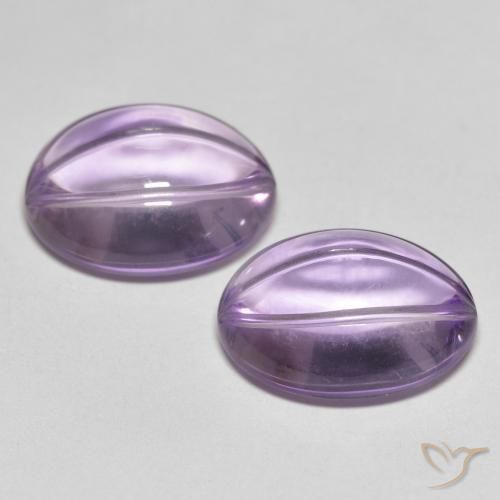 10.99 ct natürliche hellviolett Amethyst-Edelsteine, Oval, Transparent