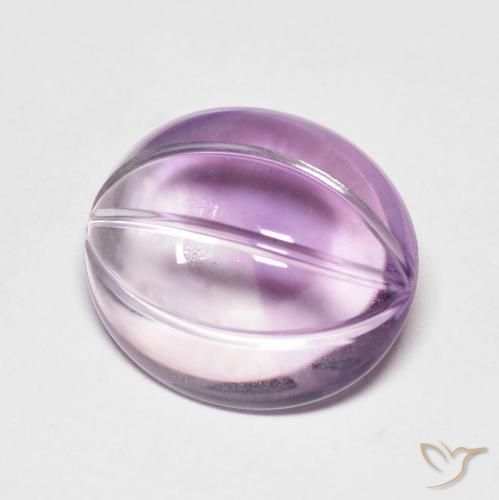 9,17 ctw natürlicher Hellrosa Violett Amethyst, Oval, Transparent