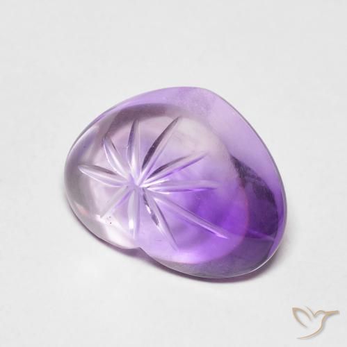9,17 ctw natürlicher Mittelviolett Amethyst, Herz, Transparent