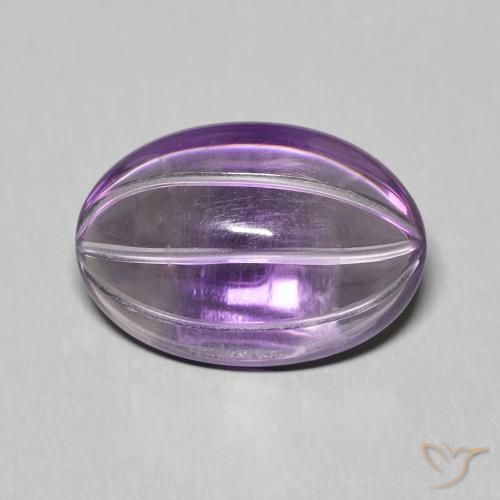 6.26ct Natürlicher Lilaisch-violett Amethyst, Oval, Transparent