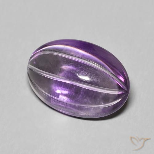 9,17 ctw natürlicher Lilaisch-violett Amethyst, Oval, Transparent