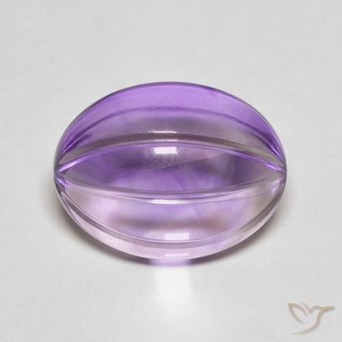 5.39ct Natürlicher tiefviolett Amethyst, Oval, Transparent