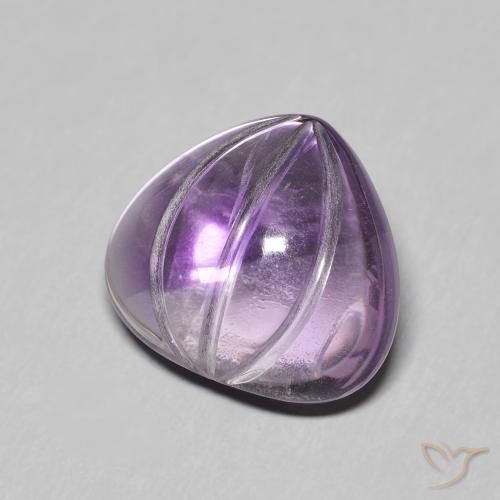 9,17 ctw natürlicher Medium Light Purplish-Violet Amethyst, Birnenform, Transparent
