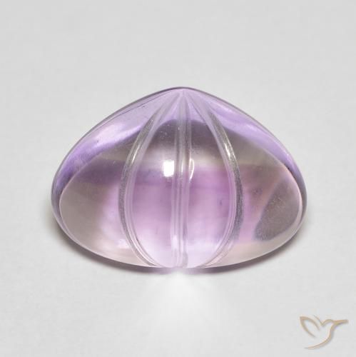 5.90ct Natürlicher Mittelviolett Amethyst, Birnenform, Transparent