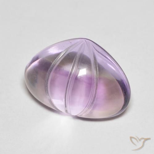 9,17 ctw natürlicher Mittelviolett Amethyst, Birnenform, Transparent