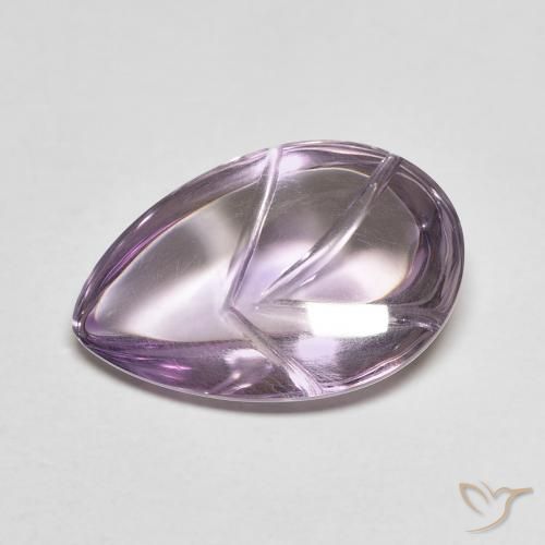 7.22ct Natürlicher Hell-Mittelviolett Amethyst, Birnenform, Transparent