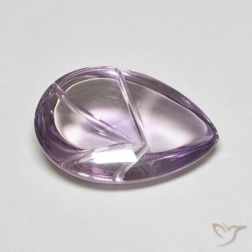9,17 ctw natürlicher Hell-Mittelviolett Amethyst, Birnenform, Transparent