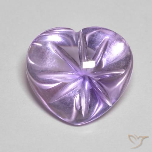 9,17 ctw natürlicher Rosaig-violett Amethyst, Herz, Transparent