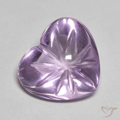 9,17 ctw natürlicher Mittelviolett Amethyst, Herz, Transparent