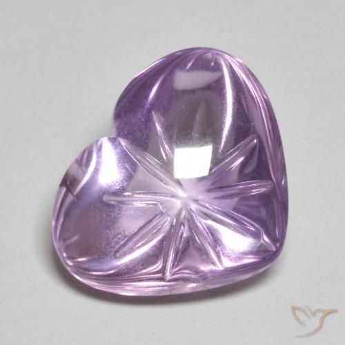 9,17 ctw natürlicher Iris Violett Amethyst, Herz, Transparent