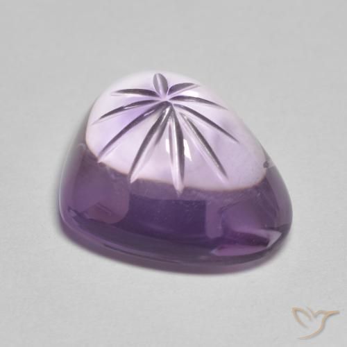 9,17 ctw natürlicher Iris Violett Amethyst, Herz, Transparent