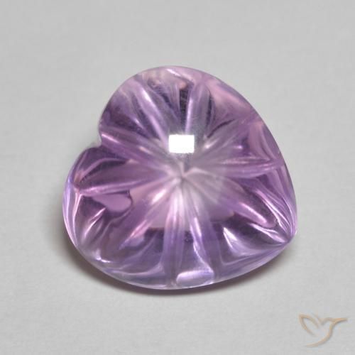 5.59ct Natürlicher Mittelviolett Amethyst, Herz, Transparent