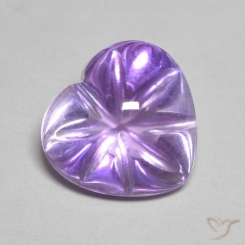 9,17 ctw natürlicher Tiefvioletter Farbton Amethyst, Herz, Transparent