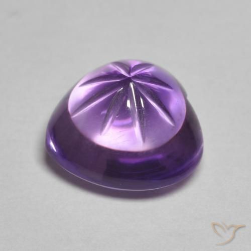 9,17 ctw natürlicher Tiefvioletter Farbton Amethyst, Herz, Transparent